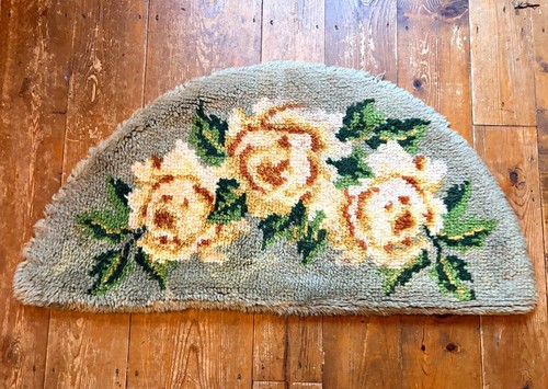 Vintage half moon - , floral