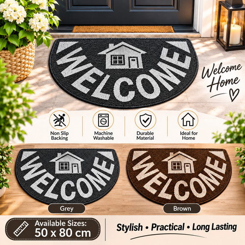 Doormat door mat half moon - mat,