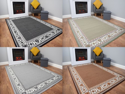 Modern bordered rug living - bordered,