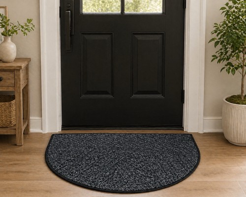 Grey half moon - moon, rug