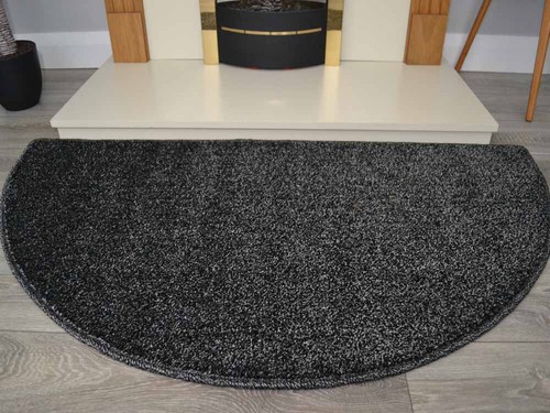 Dark grey black charcoal half - charcoal,