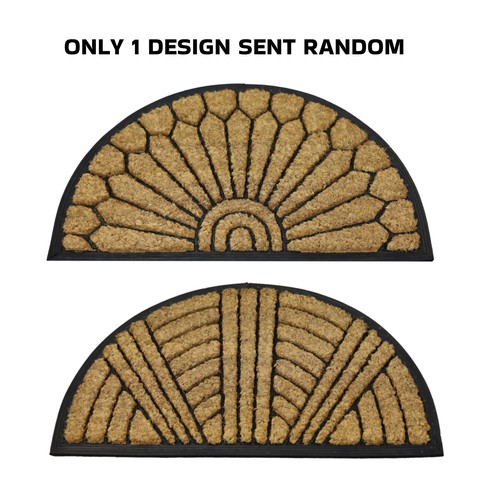 Coir door mat - moon, shape