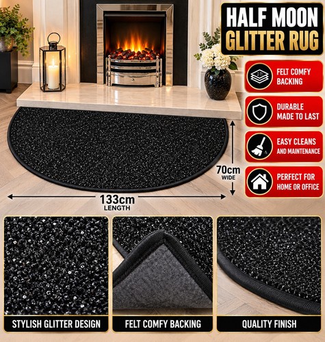 Glitter back half moon - glitter,