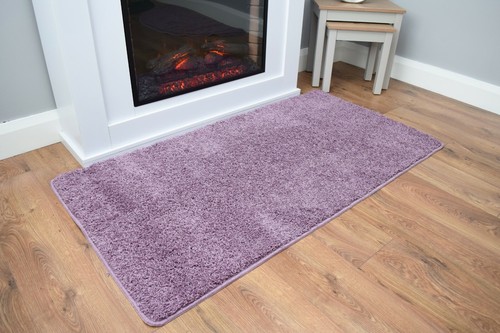 Soft purple heather rug - soft,