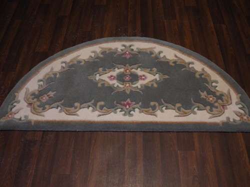 Half moon 100 wool rugs - half,