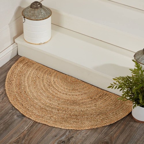 Rug half moon - rug, natural