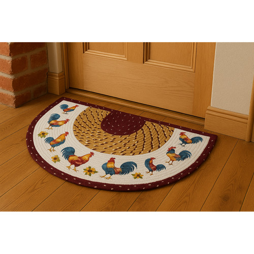 Rooster half moon - half-moon, rug