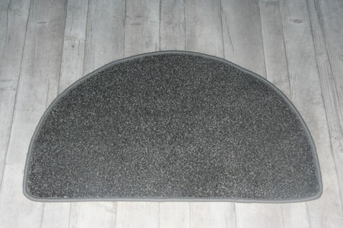 Grey half moon - grey, rug