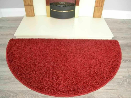 Hearth rug red - red, fireplace
