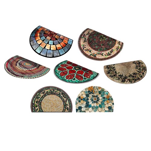 For entryway half moon - half, doormat